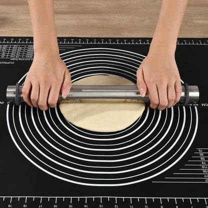Non-Slip Silicone Pastry Mat Jumbo 31''by 24'' for Non Stick Baking Mats, Table/Countertop Placemats, Dough Rolling, Kneading/Fondant/Pie Crust Pad by Super Kitchen