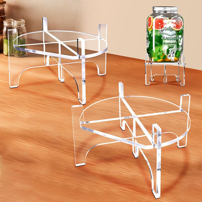 Acrylic Beverage Dispenser Stand Only, Fit Max 8.7 Inch Glass Drink Dispenser and Water Jug Holder, Plant Stand, Cake Display Stand for Parties and Catering Events