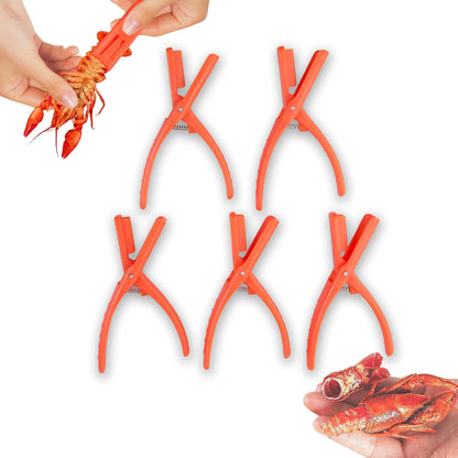 5PCS Upgraded Crawfish Peeler, Effortless Crawfish Shucker, Crawfish Sheller Tool for Nail Protection, Crayfish Shelling Device with Serrated, Lightweight Kitchen Gadget
