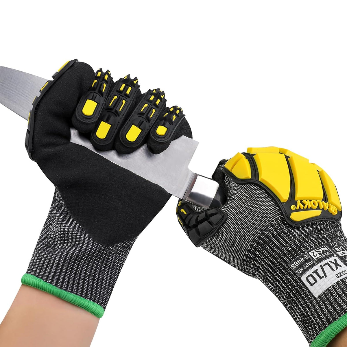 Safety Work Gloves Men Women, ANSI A6 Cut Resistant Gloves