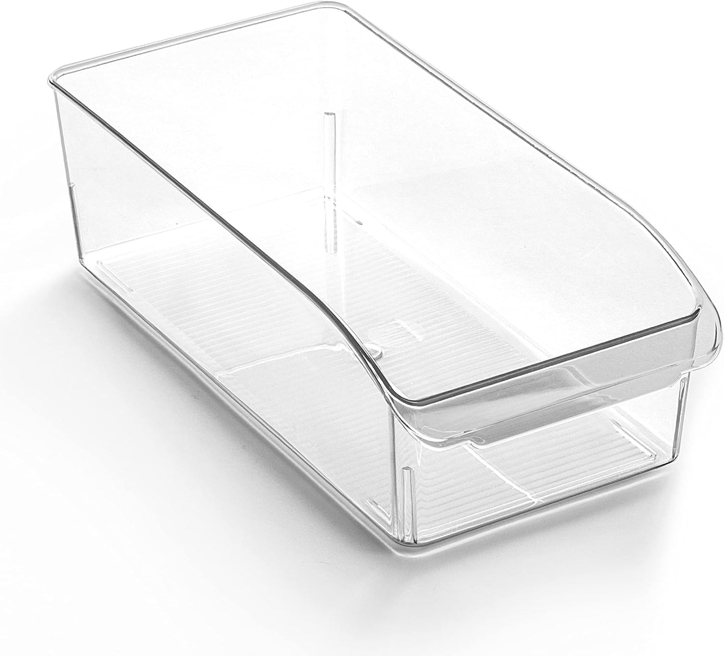 BINO | Plastic Storage Bins, Small | THE CURVE COLLECTION | Multi-Use Organizer Bins | Storage Containers Kitchen, Pantry and Home Organization | Fridge Organizers | Pantry Organization