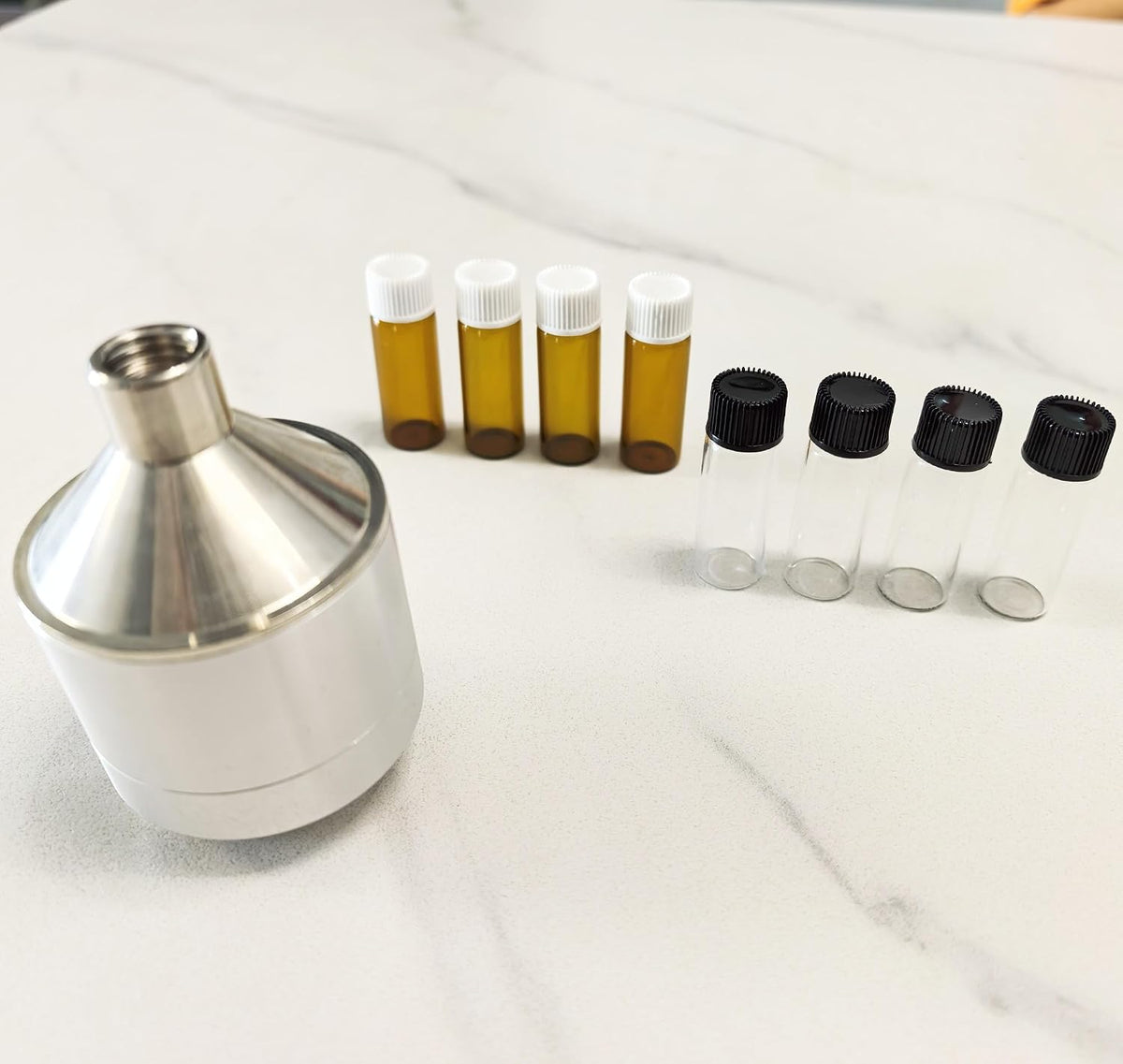 Kitchen Spice Mills Pepper Grinder Set Aluminum (Silver)