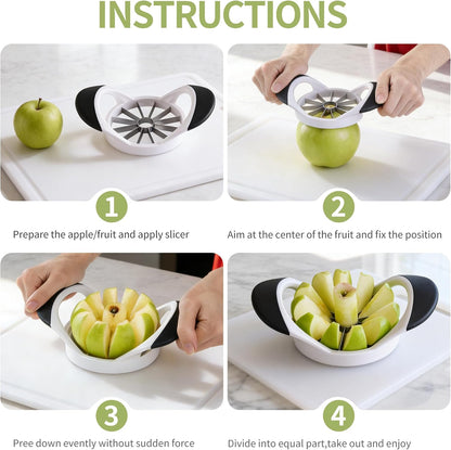 -BINGBING- Apple Cutter, 4.72 Inch Apple Corer - Apple Slicer Tool