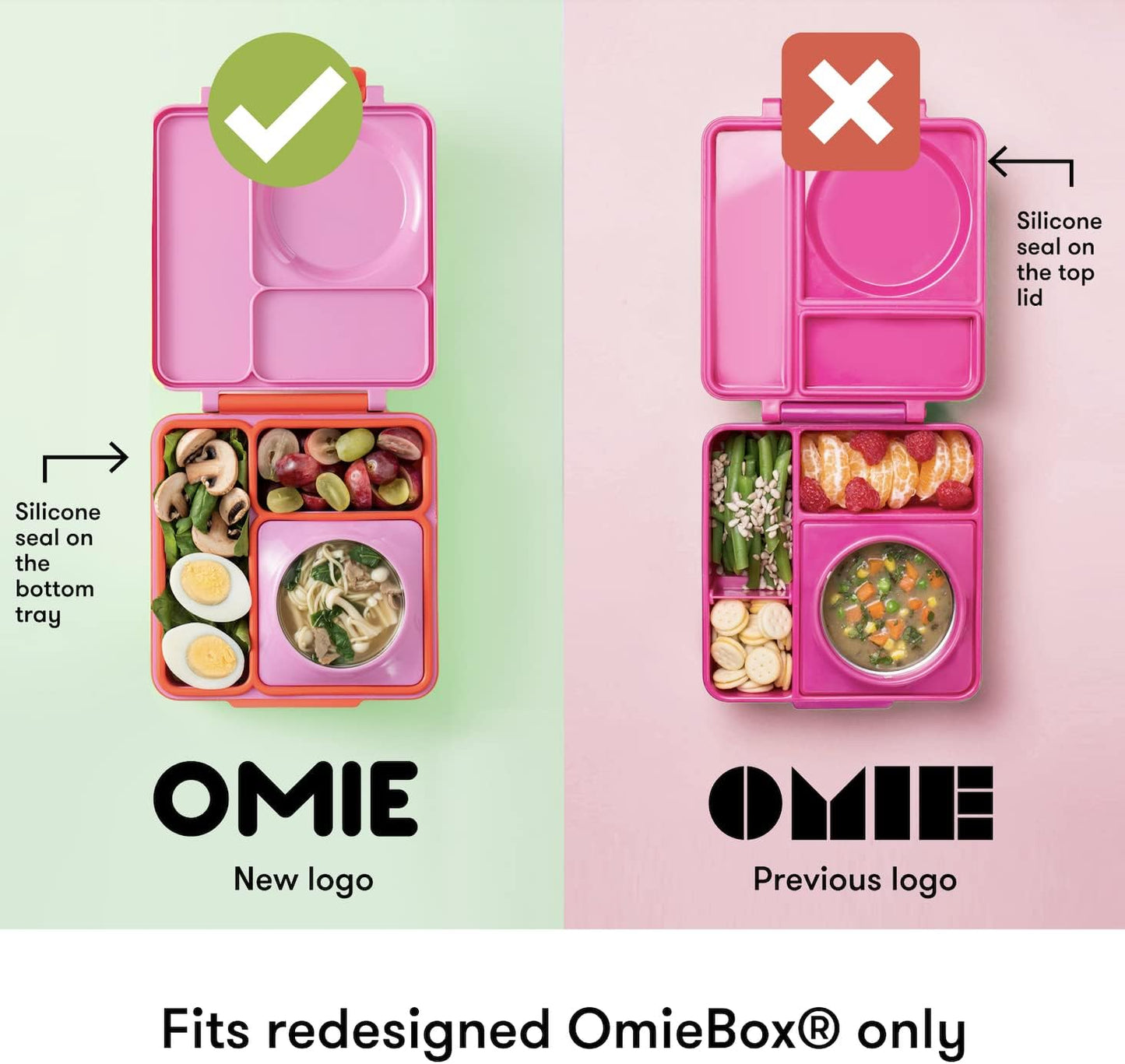 OmieBox (2 pack) Leakproof Dips Containers To Go, Salad Dressing Container, Condiment Container with Lids - Food Safe Silicone - 4 ounces (Blue/Lime)