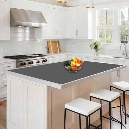 78.7"x23.6" Large Silicone Mat for Kitchen Counter, Heat Resistant Non-Slip Countertop Protector, Waterproof Silicone Craft Mat for Kitchen Island, Semitransparent