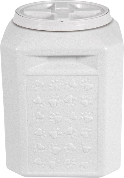 Vittles Vault Traditional Pet Food Storage Container For Dog Kibbles/Bird Seed/Oatmeal/Rice/Flour/Cereal, BPA Free Plastic, Sealed Airtight For Cat Food, Up To 50 lb, Made in USA, With Scoop, Gray