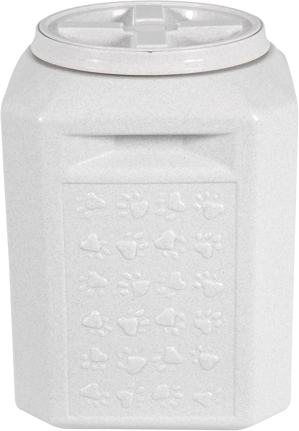 Vittles Vault Traditional Pet Food Storage Container For Dog Kibbles/Bird Seed/Oatmeal/Rice/Flour/Cereal, BPA Free Plastic, Sealed Airtight For Cat Food, Up To 30 lb, Made in USA, With Scoop, Gray