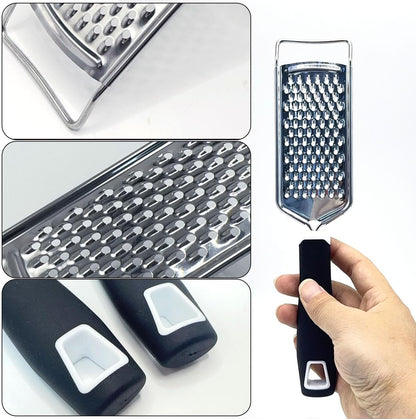 2 Pack Stainless Steel Cheese Zester Grater & Cheese Plane Spatula Handheld