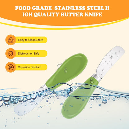 Butter Spreader Knife Set, 2 Pack Butter Knives and Cheese Knives