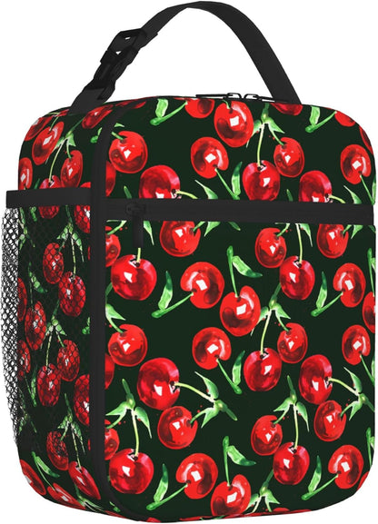 Dinosaur Volcano Insulated Lunch Bag for Women & Men, Reusable Leak-Proof Lunch Box with Cooler Compartment, Lunch Tote for Adults Work Travel Picnic Durable & Washable