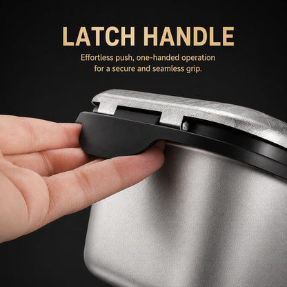 Vegetable Chopper, Stainless Steel Food Dicer Cutter and Mandoline Slicer with Drain Holes and Storage Container, Dishwasher Safe Food Chopper for Onion, Potato, Cucumber, Carrot and More | Drain Holes, Dishwasher Safe, Easy Storage