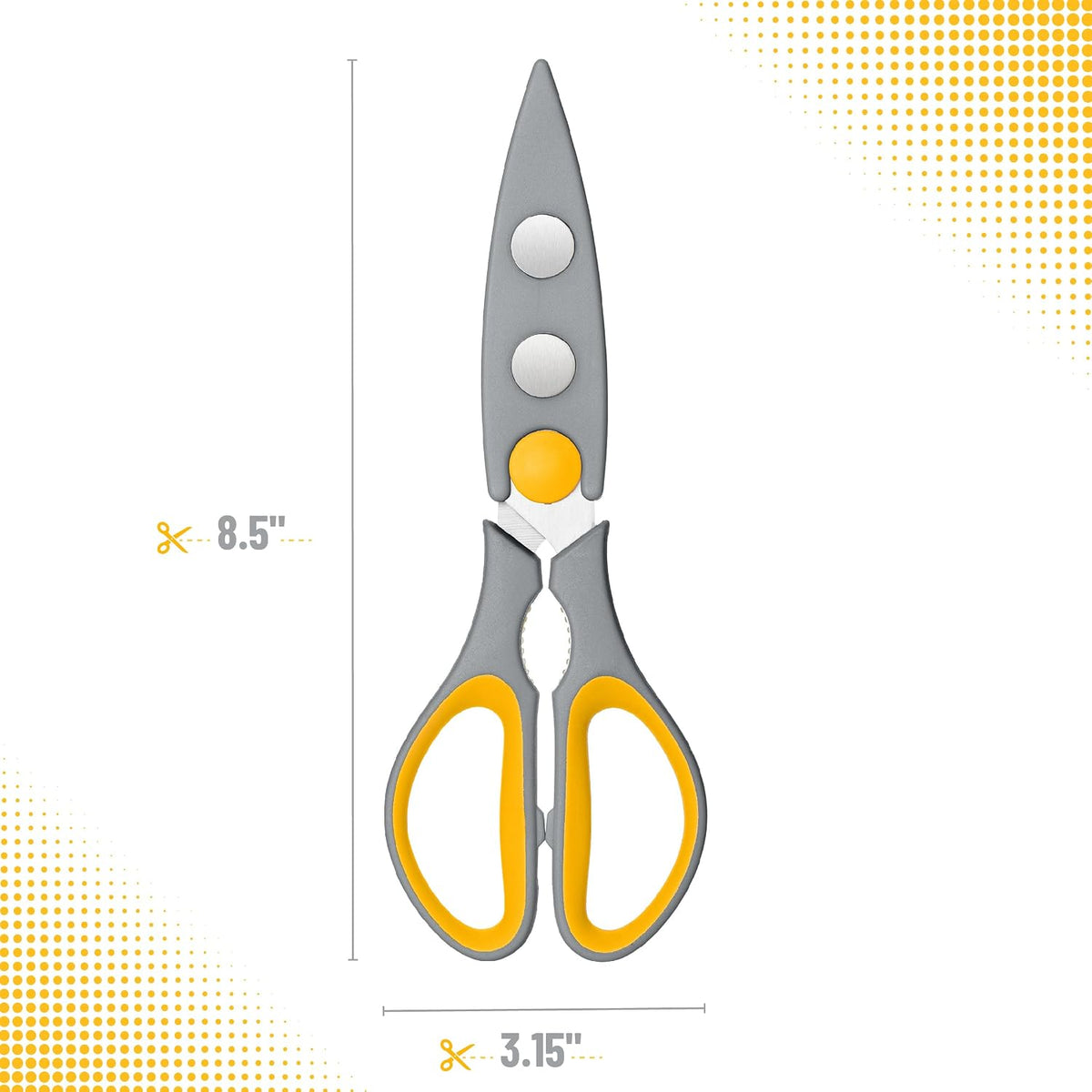 Mr. Pen- All Purpose Kitchen Shears with Protective Sheath, 8 Inch