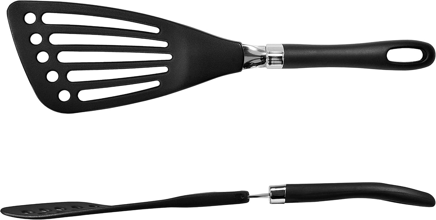 Left Handed Fish Spatula Stainless Steel Egg Flipper 12” | Fish Turner Spatula Slotted Turner Utensils Seki Japan