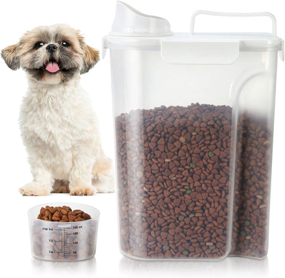 TBMax 10 Lbs Cat Dog Food Storage Container, 2026 Upgraded Large Pouring Container for Pet Food Storage, Bird Seed Dispenser, Portable Travel Kibble Holder -Dark Green