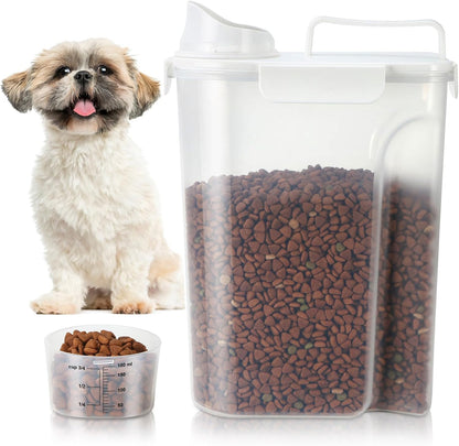 TBMax 10 Lbs Cat Dog Food Storage Container, 2026 Upgraded Large Pouring Container for Pet Food Storage, Bird Seed Dispenser, Portable Travel Kibble Holder -Dark Green