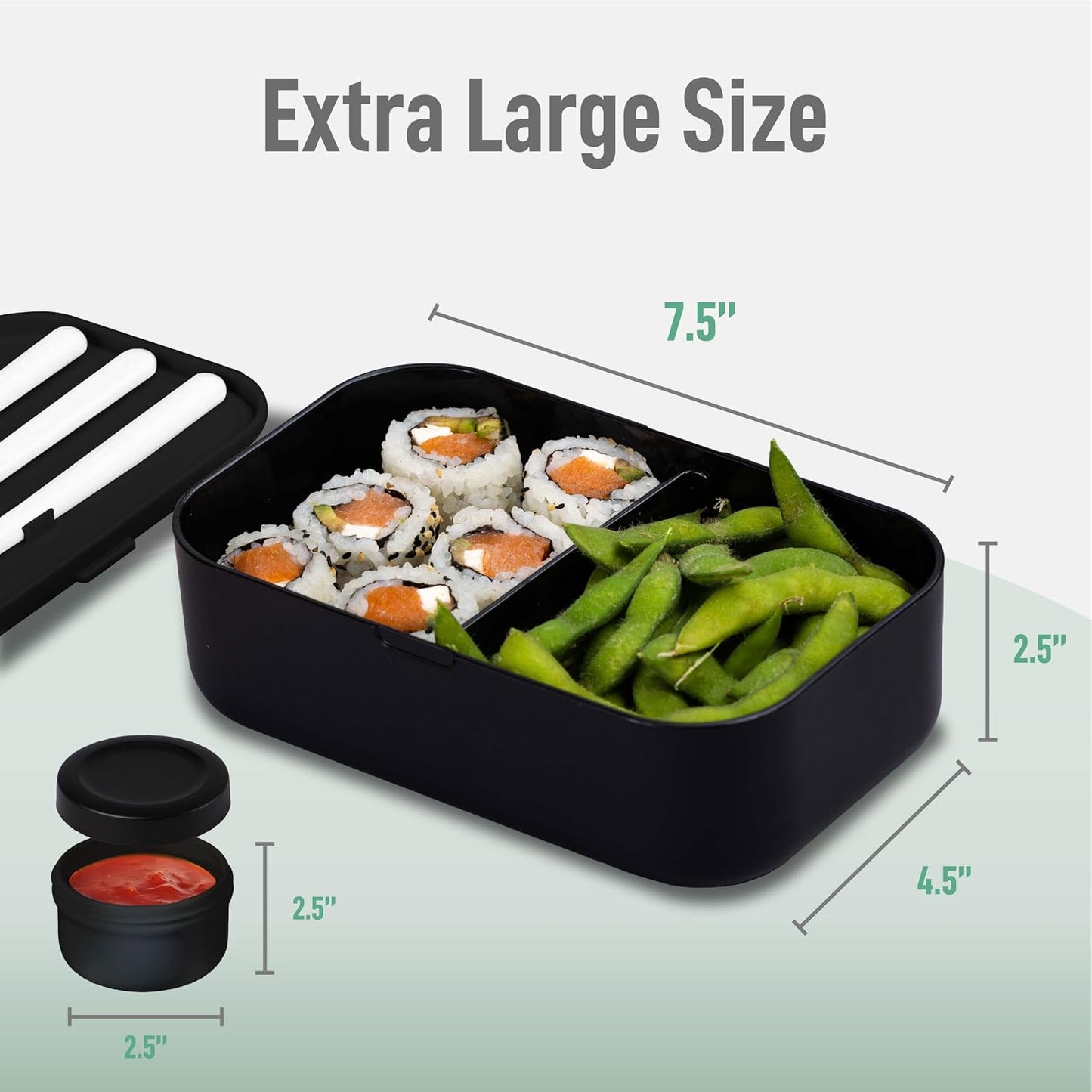 Double Premium Bento Box Adult, 67 fl oz BPA-Free - Cream Stackable Lunch Box with Leak-Proof Lids & Dividers, Perfect for Meal Prep, Lunches & Portion Control