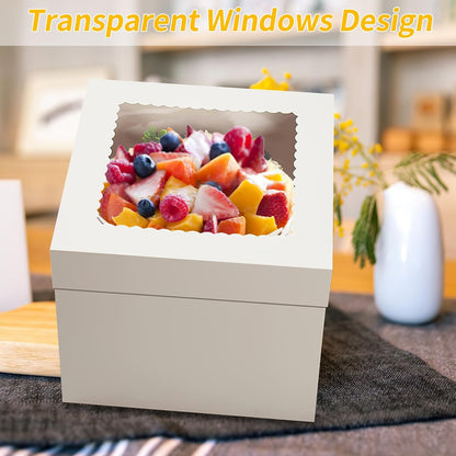 WINKIO Cake Boxes 12 inch, Cake Carrier Holder, Storage Transport Container
