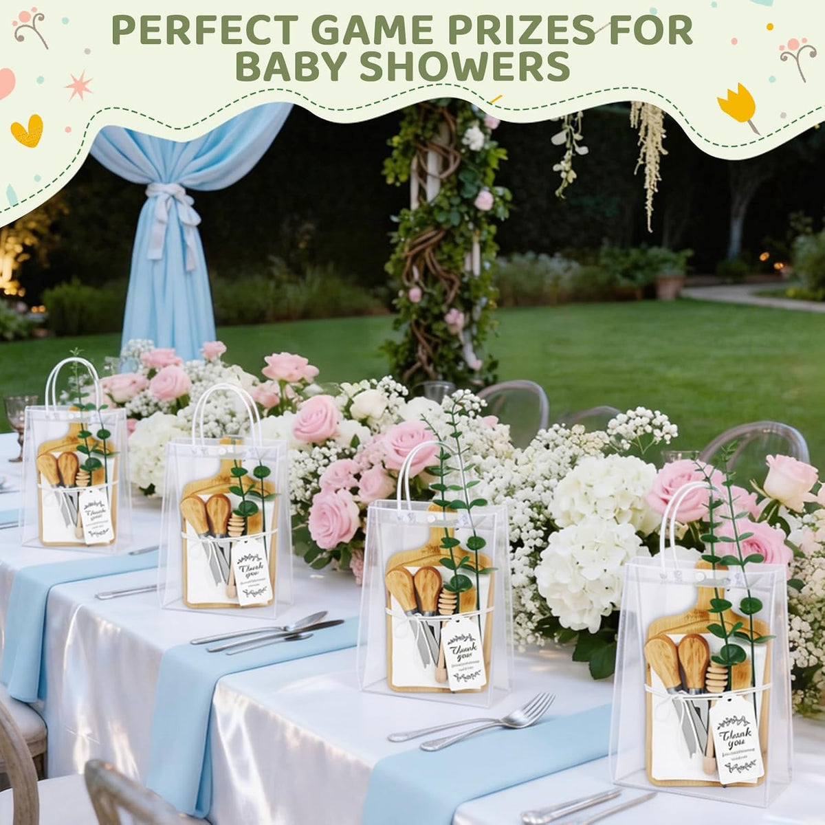 6 Sets Baby Shower Game Prizes Mini Charcuterie Boards Bridal Shower Prizes (6 Sets)