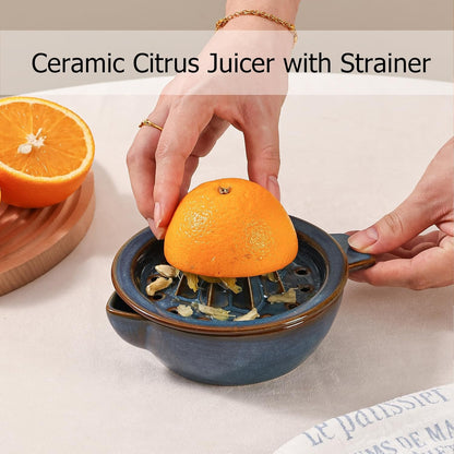 Ceramic Citrus Lemon Orange Juicer Manual Squeezer, Hand Juicer Reamer