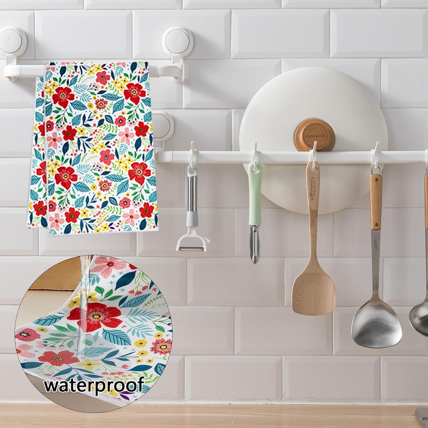 Pioneer Woman Style Insulated Casserole Carrier for Hot or Cold Food, Fits 9x13 Baking Dish,Floral Thermal Lasagna Lugger Tote with Oven Mitts and Pot Holders Set,Gift for Women, Mother's Day.3 PCS