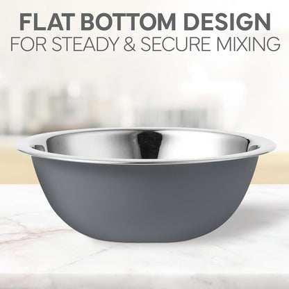 COOK WITH COLOR Stainless Steel Mixing Bowls Set - Nesting Bowls, 6 Pieces, Rose