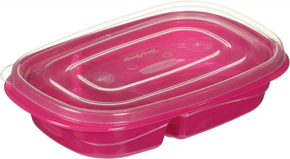 Rubbermaid TakeAlongs Snacking Food Storage Containers, 2 Cups Size - 2 Lids, Trays, and Containers 7S87