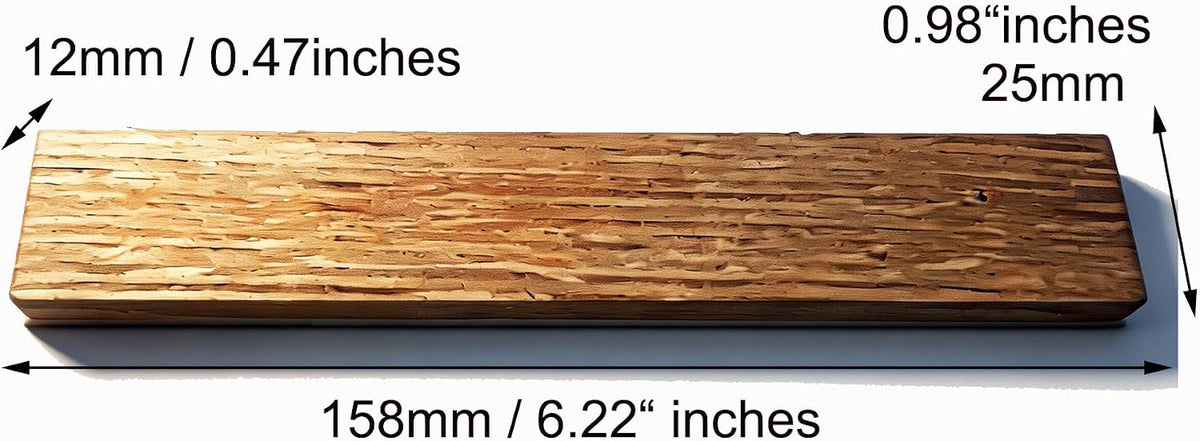 Oak Wood Honing Plate Knife Shapening Polishing Stone for Guided Sharpening System, Double-Polished Wood withAluminum Base for Knife Deburring & Polishing (Oak)