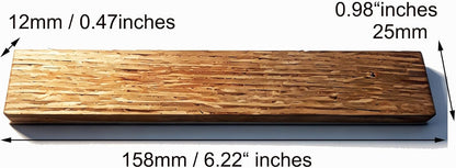 Oak Wood Honing Plate Knife Shapening Polishing Stone for Guided Sharpening System, Double-Polished Wood withAluminum Base for Knife Deburring & Polishing (Oak)