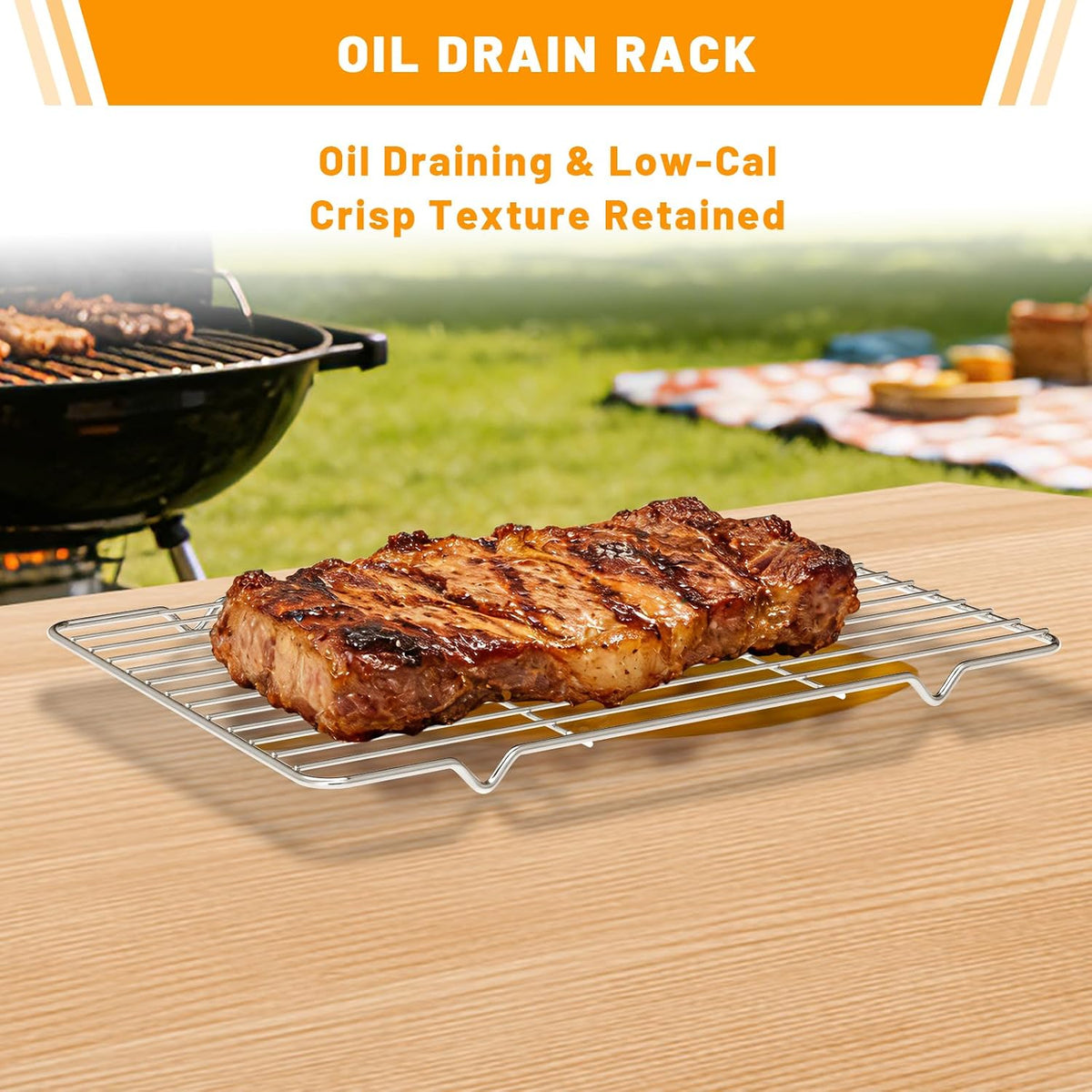 5pcs Grill Prep Trays Sets, Stainless Steel Grilling Prep and Serve Tray, Marinade Container with Lid, Thawing Board, Cutting Board, BBQ Grill Accessories, Grilling Gifts for Mens
