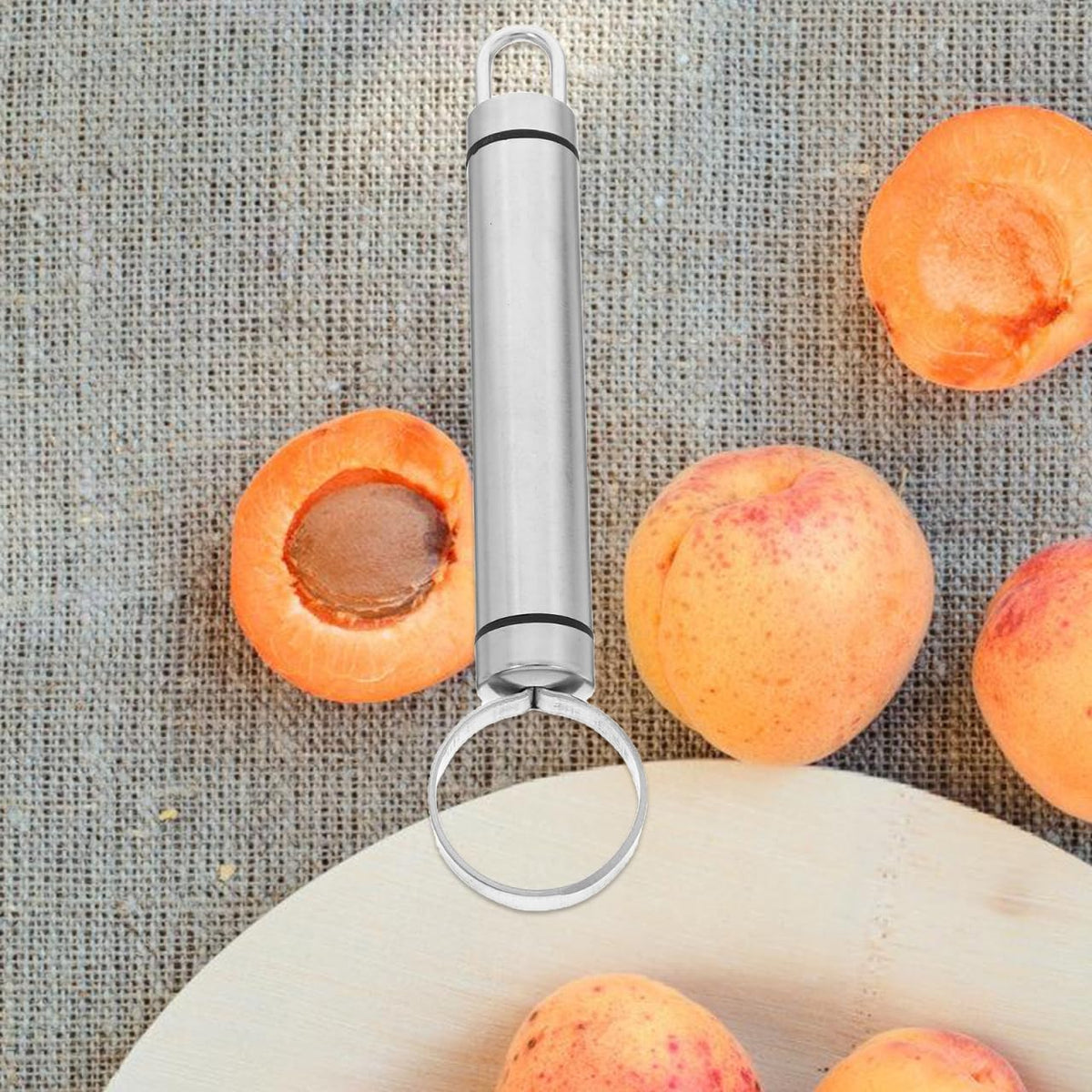 Hemoton 2 Pcs Stainless Steel Fruit Vegetable Corer Set