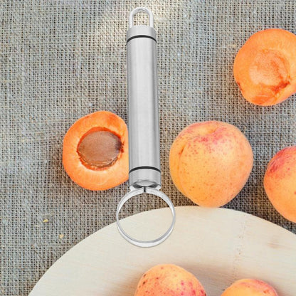 Hemoton 2 Pcs Stainless Steel Fruit Vegetable Corer Set