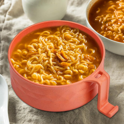 2 Sets 40 oz Microwave Ramen Bowl with Handles, Yellow,Orange