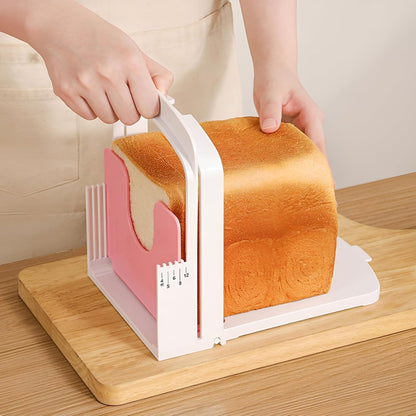 Bread Cutting Guide, Manual Toast Cutter with 5 Thickness Modes