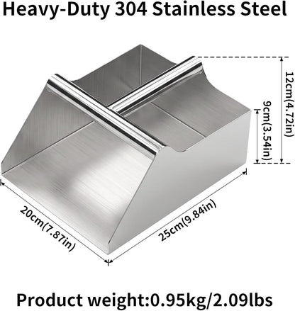 Heavy‑Duty 304 Stainless Steel Feed Scoop for Farm, Livestock, Poultry & Horse
