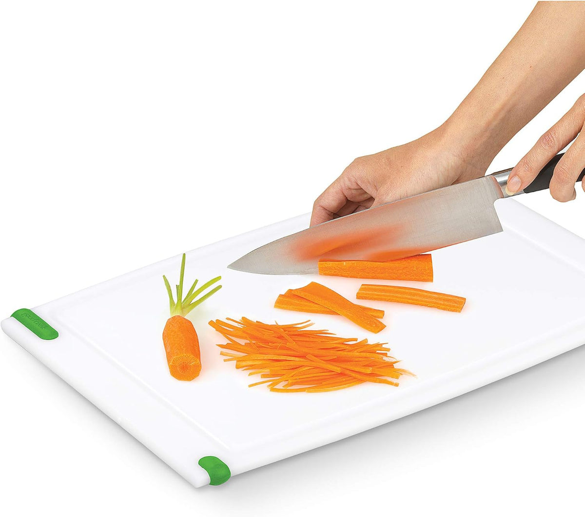 GoodCook Everyday Solid Polyethylene Cutting Board, 8 x 11-Inch, Non-Porous Plastic, White