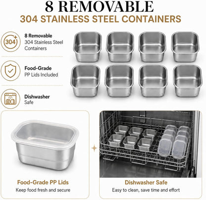 Ankou Food Storage Container Sets, 2.8 Qt *2+ 4.2 Qt *4 Airtight Canisters with Lids and 130ml Scoop, BPA-Free Plastic Pantry Containers for Flour, Sugar, Rice