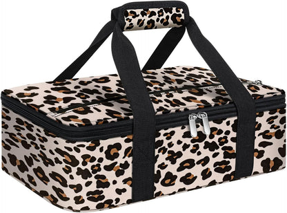 Insulated Casserole Carrier, Portable Casserole Carrier for Hot or Cold Food Lunch Tote Warmer or Cooler Bag, Lasagna Lunch Bag for Potluck Parties- Fits 9" x 13" Baking Dish-Charcoal Grey