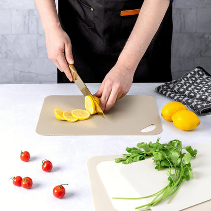 4-Piece Poly Cutting Mats SM 7.5"x11.4", MD 9.8"x13.4" - Cream