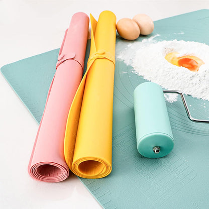 Extra Large Kitchen Silicone Pad, Extra Thick Silicone Baking Mat, Kneading Mat, Silicone Pastry Mats, Heat Resistant Non Slip Non Stick 23.6''x15.7'' Dough Mat, Mother's Day Gift for Mom Wife Women