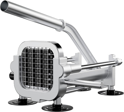 Eascandy French Fry Cutter, Heavy Duty Potato Slicer, Stainless Steel Potato Chopper Set with 1/2 and 3/8 Inch Blades for Sweet Potato, Carrot, Yam, Cucumbers.