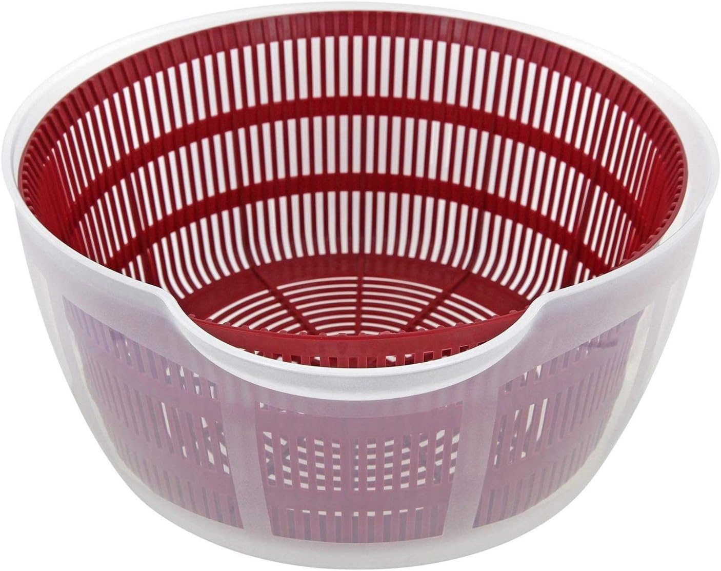 Westmark Germany Vegetable and Salad Spinner with Pouring Spout (Red/Clear)