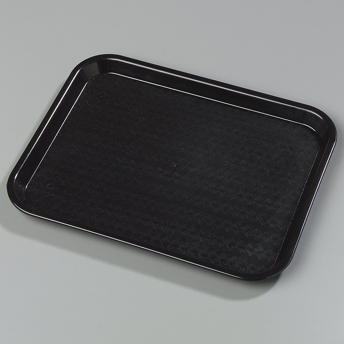 Carlisle FoodService Products Café Cafeteria Tray, Fast Food Tray for Restaurant or Commercial Use, 14" x 18", 1 Count, Black