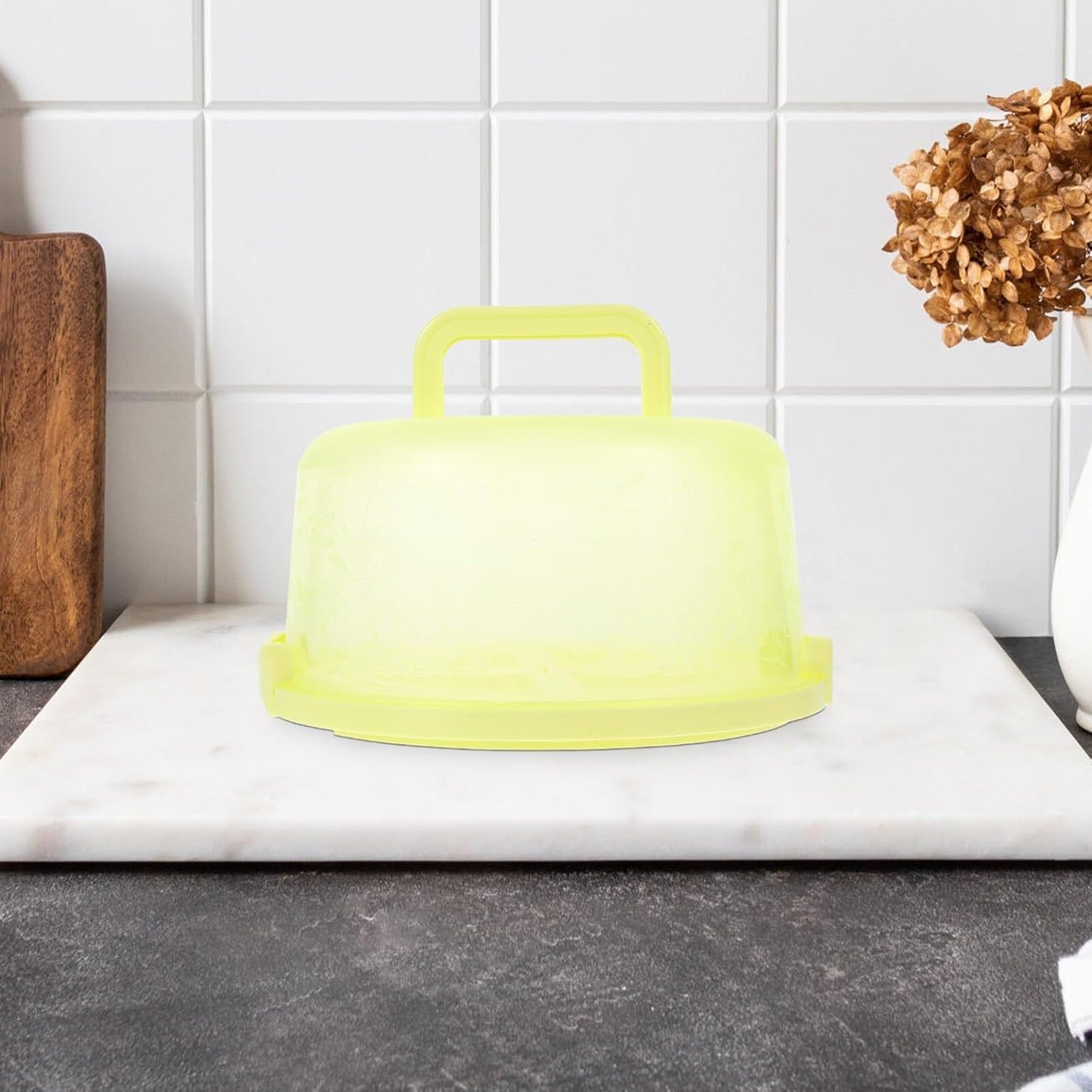 Lurrose Portable Cake Box Cake Carrier Portable Cake Case Cake Boxes Party Supply Household Cake Case Reusable Cake Holder Plastic Cake Carrying Case Kitchen Baking Tool