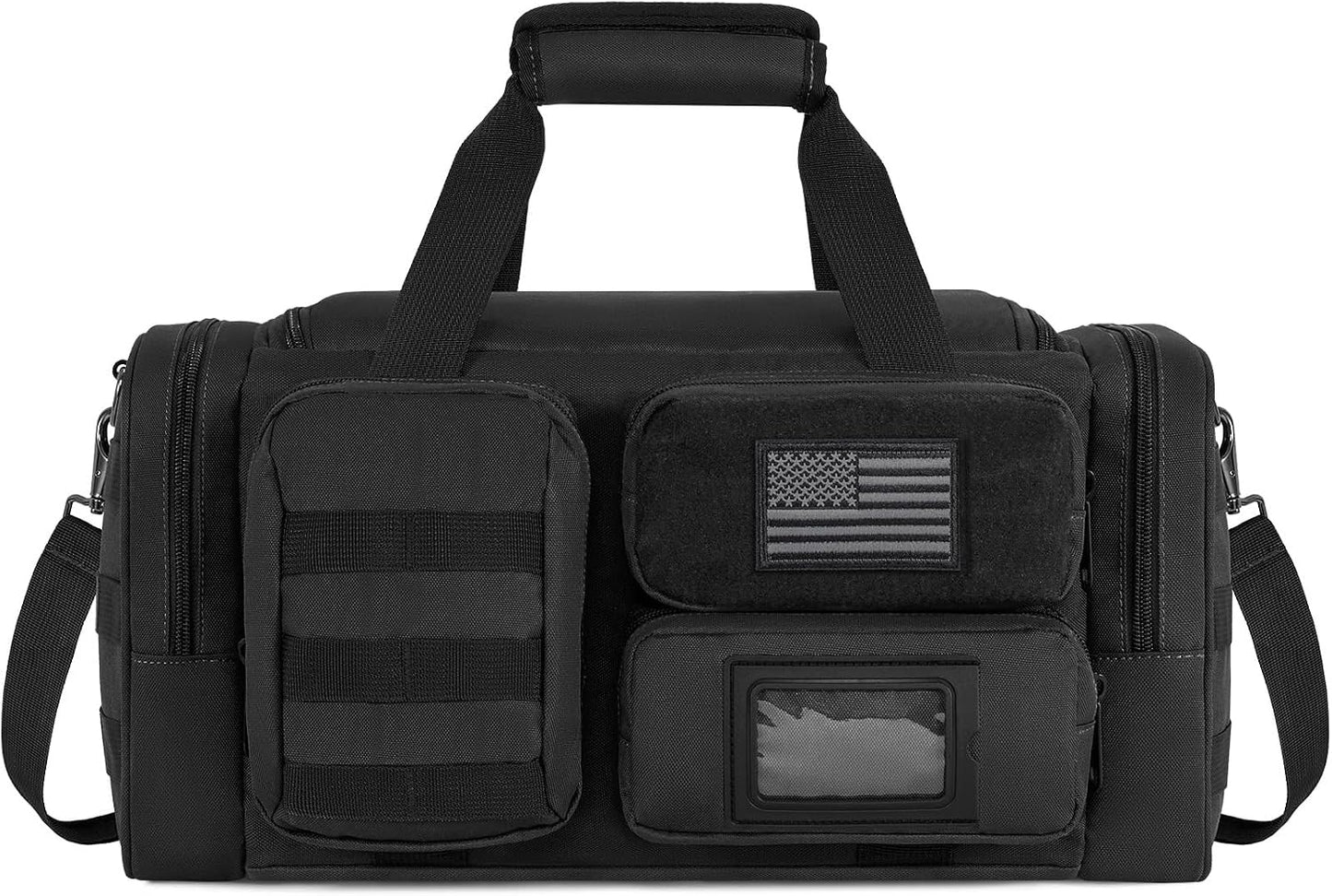 Tactical Pistol Range Bag, Gun Range Bag for Handguns, Shooting Duffle Range Pistol Bag with 6X Magazine Slots, Extra Pockets for Ammo and Essentials