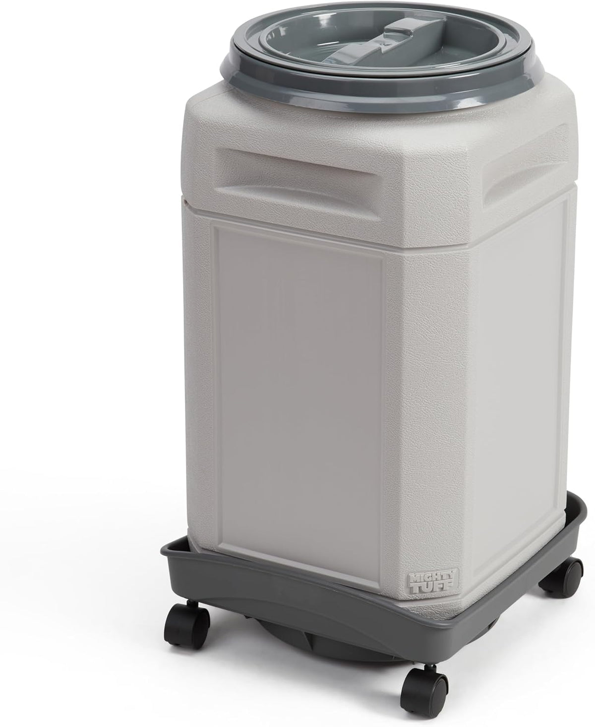 Mighty Tuff Airtight Dog Food Storage Container – 13 Gal, up to 54 lb Capacity – Cat and Dog Food Container with Twist Lid & Handles – BPA-Free, Made in USA