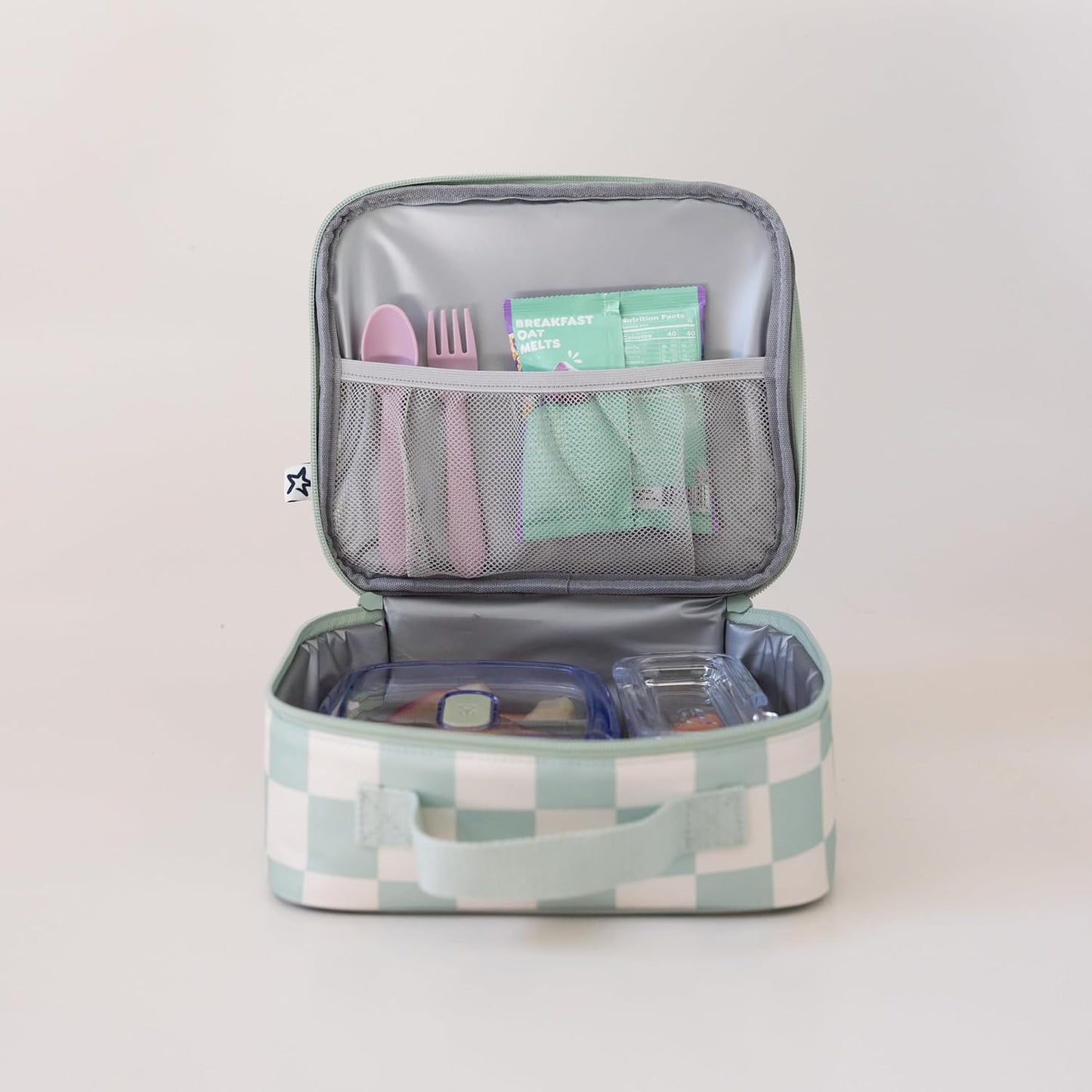 Tiny Twinkle Insulated Lunch Box for Girls and Boys | Durable and Reusable for School & Travel | Ages 3 and Up | Waterproof and Easy to Clean | PFAs and BPA Free（Boho Rainbow）