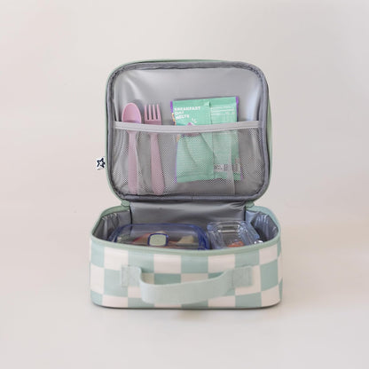 Tiny Twinkle Insulated Lunch Box for Girls and Boys | Durable and Reusable for School & Travel | Ages 3 and Up | Waterproof and Easy to Clean | PFAs and BPA Free（Boho Rainbow）