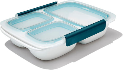 OXO Good Grips Prep & Go Snack & Dip Container, Snack Fuss-Free on the Move, Leakproof Reusable Small Meal Food Storage and Lid, Food Containers with Lids, Snack Organizer, 1.6 Cups/0.4 L