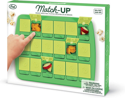 Genuine Fred MATCH UP Memory Snack Tray, Fun Interactive Snack Game for Kids, Travel Friendly Food Tray, Perfect Snacktivity for Picky Eaters