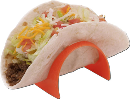 Taco Holder (8 pack) - Stand for Tacos, Soft & Hard Shells for Fill & Serve Without Mess, Plastic Server Set, Dishwasher Safe and Best for Kids, BBQ or a Party - Filling & Serving Rack, by Jokari
